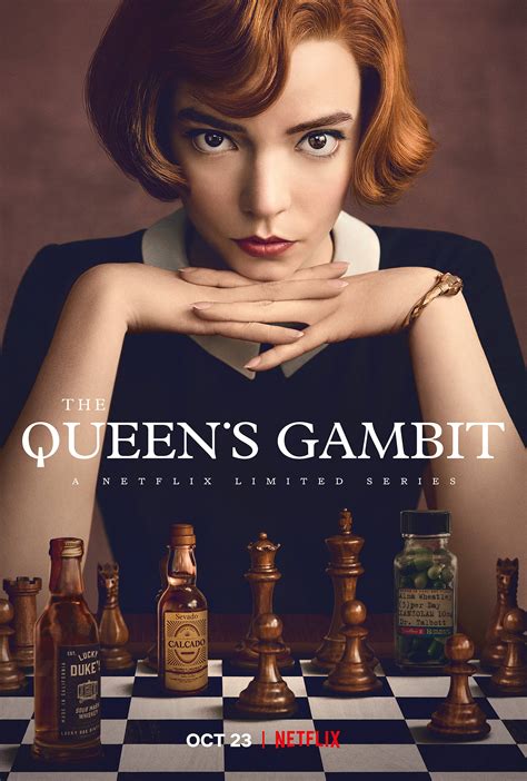 The Queens Gambit 2020 Poster Titles Promotional Materials Fonts