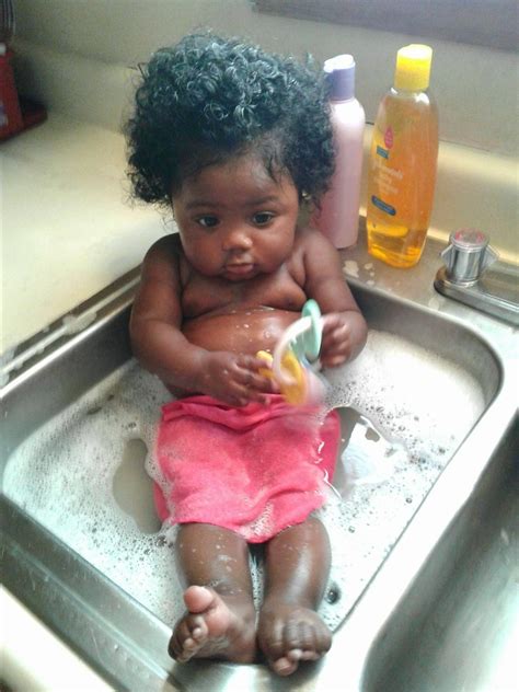 Bath Time Just 2 Cute Cute Kids Cute Baby Girl Black Baby Girls