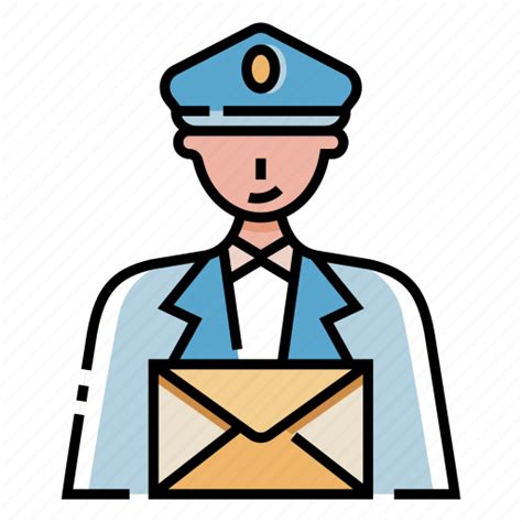 Delivery Mail Mailman Occupation Postman Profession Service Icon