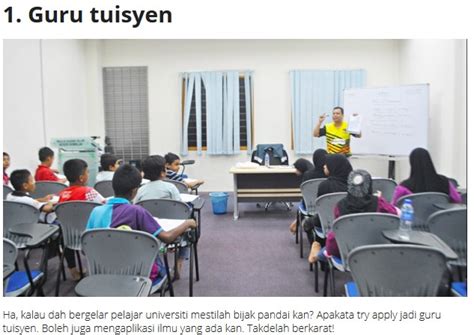 Perkiraan gaji di atas saya paparkan berdasarkan pengalaman pribadi saat melamar. 5 Idea kerja Part Time Yang Pelajar Universiti Boleh Buat ...