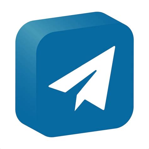 Premium Vector Telegram 3d Vector Logo