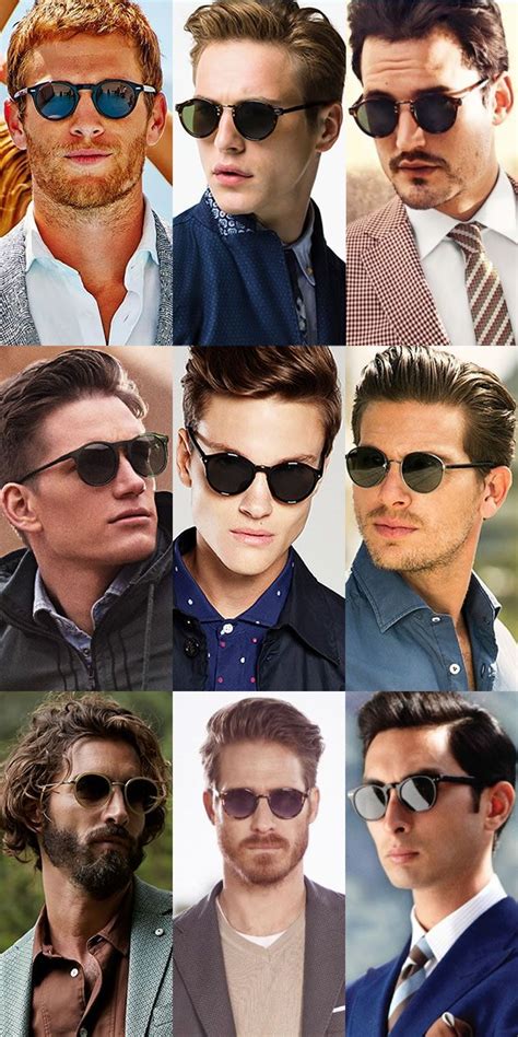 Mens Round Lens Sunglasses Lookbook In 2019 Best Mens Sunglasses Mens Sunglasses Round Face