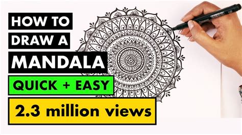 How To Draw Mandala Art For Beginners Vijayta Sharma Youtube