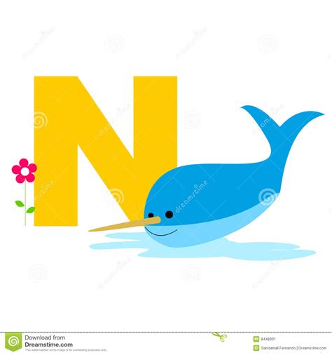 There are ten countries whose names begin with the letter n. Animal alphabet N stock vector. Illustration of fish ...