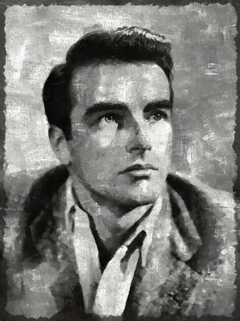 Montgomery Clift Vintage Hollywood Actor Painting By Esoterica Art