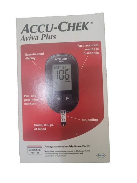 NEW Accu Chek Aviva Plus Meter Diabetic Blood Glucose Testing Fast Free Shipping EBay