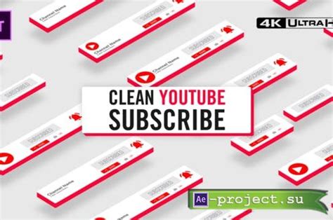 Videohive Clean Youtube Subscribe 26355376 Premiere Pro Templates
