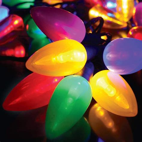 Home Accents Holiday 50 Light Multi Color C9 Ceramic Led