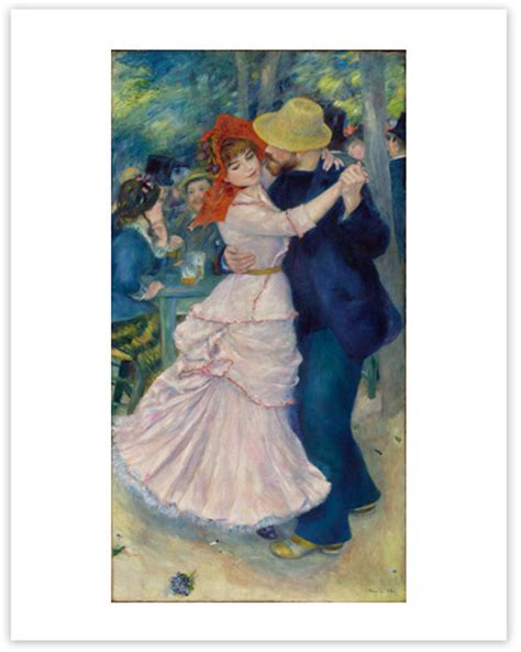 Renoir Dance At Bougival 11 X 14 Matted Print Mfa Boston Shop