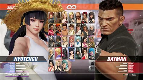 Dead Or Alive 6 Nyotengu All Costumes Intro Blows Combos Update 2021 Youtube
