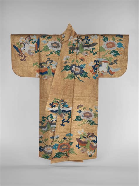 Noh Costume Nuihaku With Phoenixes And Peonies Japan Edo Period