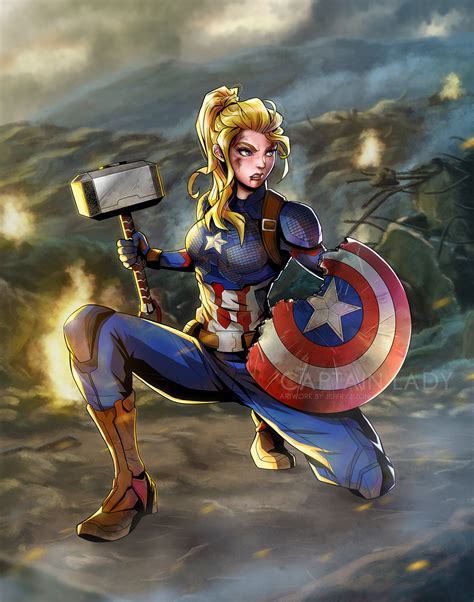 artstation lady captain america