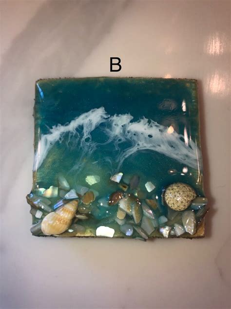 Beach Magnets Ocean Resin Art Nautical Art Home Decor Beach
