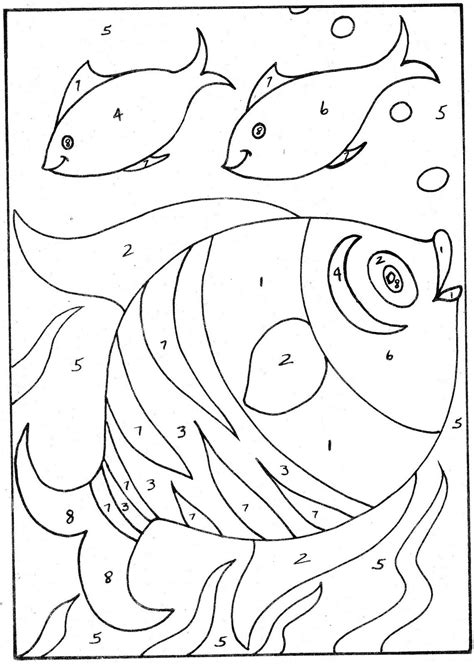 Coloring Pages For Kids Simple Color By Number Simple Color By Number