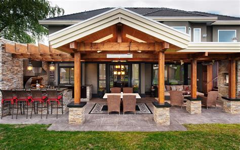 Designing an outdoor kitchen can be a complicated, highly technical process that must take plumbing, fuel lines. Idea 10 | Patio design, Backyard patio, Outdoor rooms