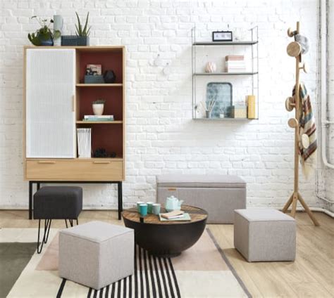 Scopri i divanetti, divani 2 posti e 3 posti per arredare casa piccola. Divanetto contenitore 2 posti grigio Oskar | Maisons du Monde