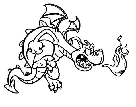 Evil Dragon Coloring Page