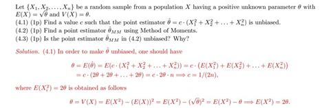 Unbiased Point Estimator For A Sample Matematikuniversitet Pluggakuten