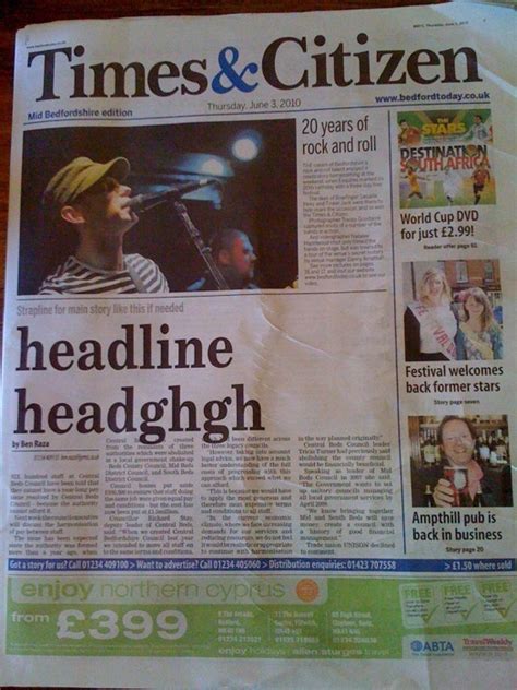 But not as you know it. UK Newspaper Times & Citizen Flubs Front Page Headline (PHOTO) | HuffPost