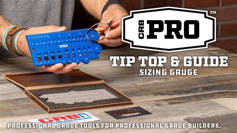 Crb Pro Tip Top And Guide Sizing Gauge For Building Custom Fishing Rods
