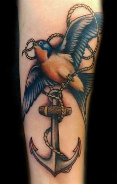 Bird And Anchor Tattoo Half Sleeve Tattoo Site