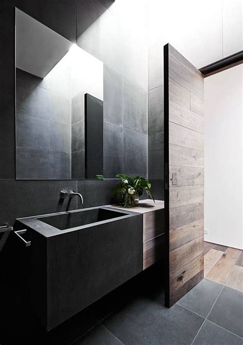 Accent walls can be a stunning addition to a bathroom. 33 black slate bathroom floor tiles ideas and pictures