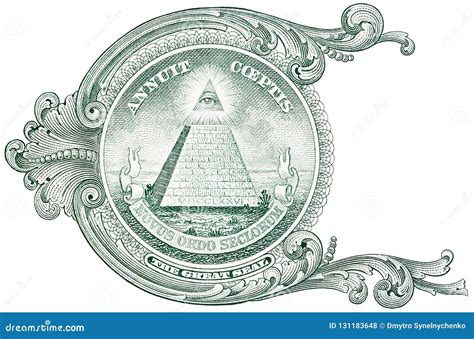 Third Eye Symbol Triangle Pyramid Of Us Dollar Bill H