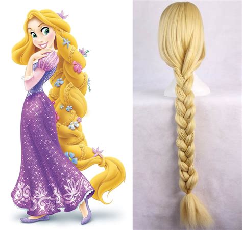 Rapunzel Disney Princess Tangled Story Book Week Women Long Blonde