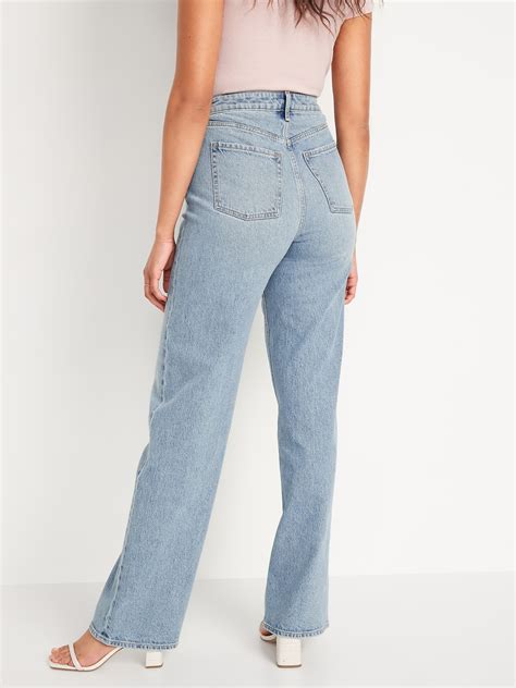 Extra High Waisted Wide Leg Jeans Old Navy