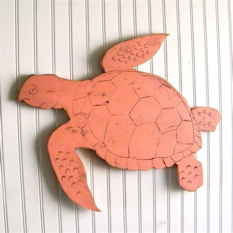 Wooden Turtle Sign Coastal Wall Decor Turtle Beach House Sign
