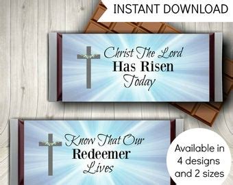 Christian Easter Treat Bag Toppers Printable He Is Risen Jesus Easter