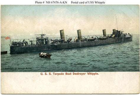 Usn Ships Uss Whipple Torpedo Boat Destroyer 15