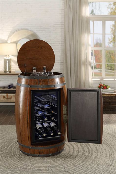 Whether you're looking to buy wine & bar cabinets online or get inspiration for your home, you'll find just what you're looking for on houzz. Homelegance Cabernet Wine Barrel Refrigerator Cabinet ...