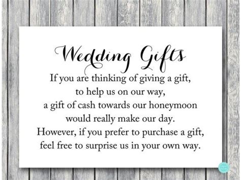 While your invite might be written in english, there's a unique indian style in which we word our wedding cards. TG00 honeymoon-fund-3-5x5 chic wedding gift cash | Wedding ...