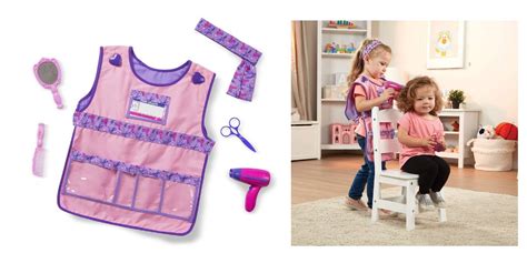 Amazon Offer Melissa And Doug Hair Stylist Role Play Costume Dress Up