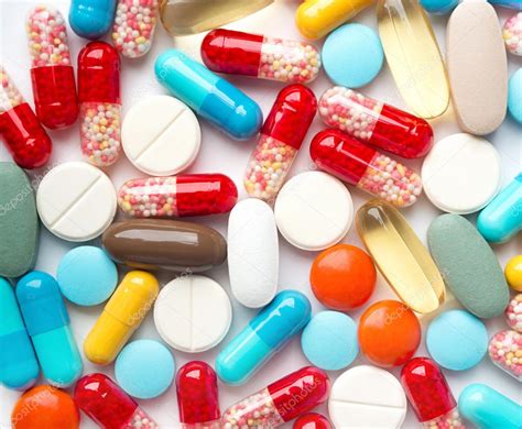 Um Monte De Comprimidos Para Medicamentos Fundo Feito De Pílulas