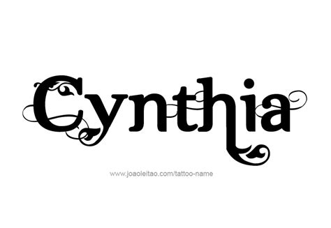 Cynthia Name Tattoo Designs Names Name Tattoos Name Tattoo Designs