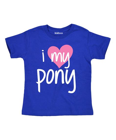 Love This Royal Blue I Love My Pony Tee Toddler And Girls By Sporteez