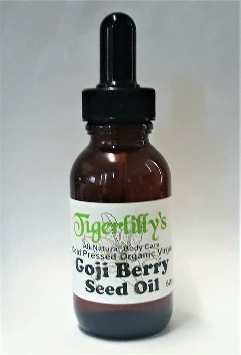 Goji Berry Seed Oil Organic Virgin Cold Pressed Tigerlillys