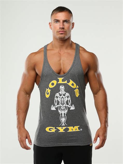 Golds Gym Muscle Joe Stringer Vest Gym Wear Men Gym Men Bodybuilding Clothing