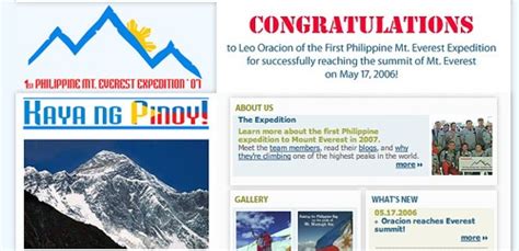 First Filipino In Everest Congratulations Leo Oracion • Our Awesome