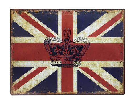 Genau aus diesem grund, möchten wenn du gute england fahne tests suchst, findest du diese zum beispiel bei der stiftung. Blechschild England Fahne Union Jack Krone Großbritannien ...