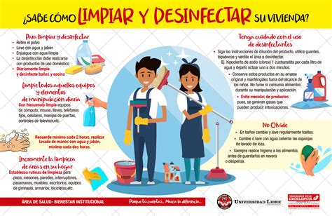 Bienestar Universitario Te Ense A Tips Para Desinfectar Tu Vivienda