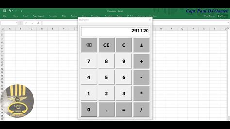 How To Create A Calculator In Excel Youtube