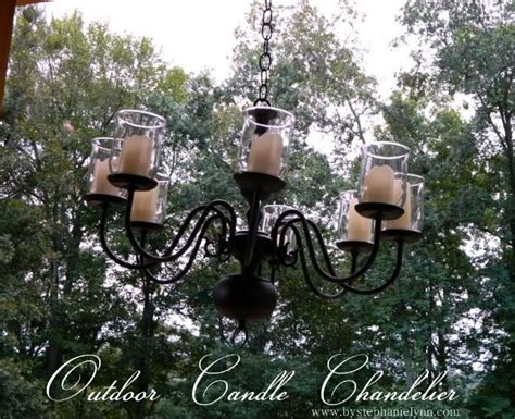 Repurposed Brass Lighting Fixture Turned Outdoor Candle