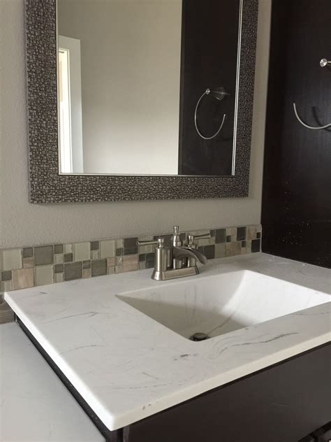 Check spelling or type a new query. Bathroom vanity backsplash in a glass and stone mosaic ...