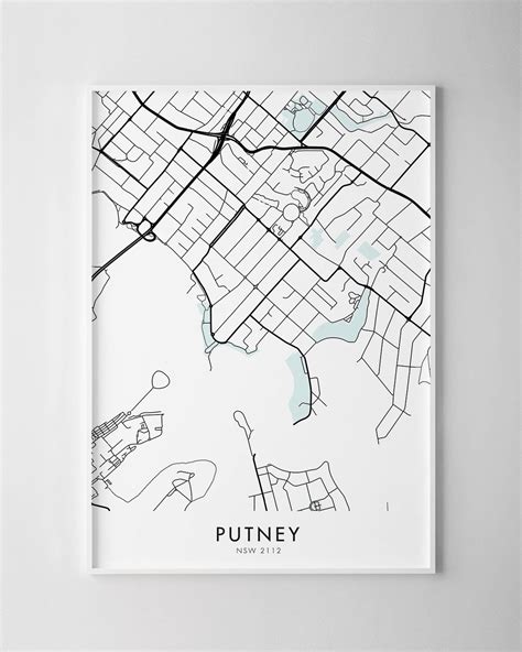 Sydney Putney Map Print Chelsea Chelsea