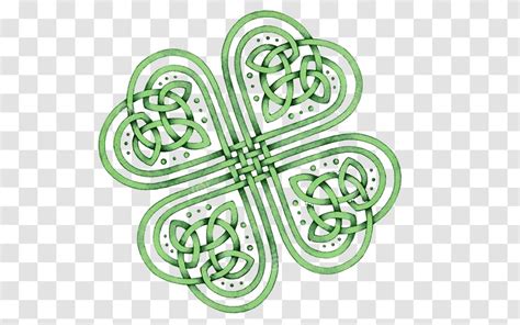 Four Leaf Clover Celtic Knot Shamrock Celts Transparent Png