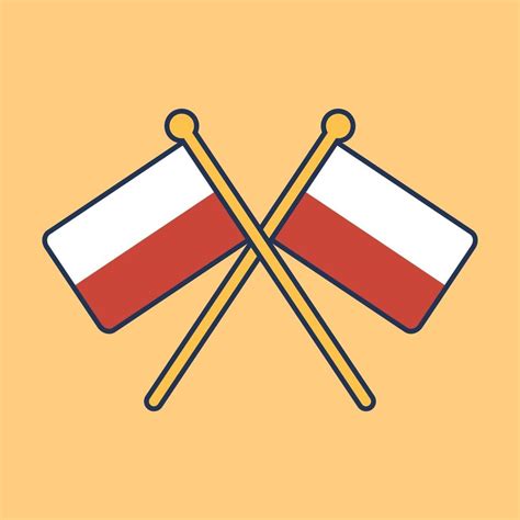 Poland Flag Icon Illustration 2380388 Vector Art At Vecteezy