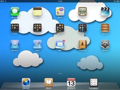 Fondo de pantalla para iPad: Nubes - Enteratec